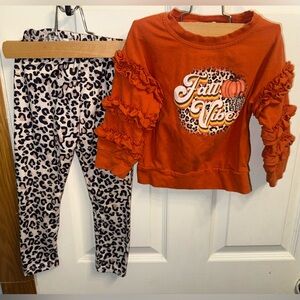 Cute girls boutique Fall outfit 3T
